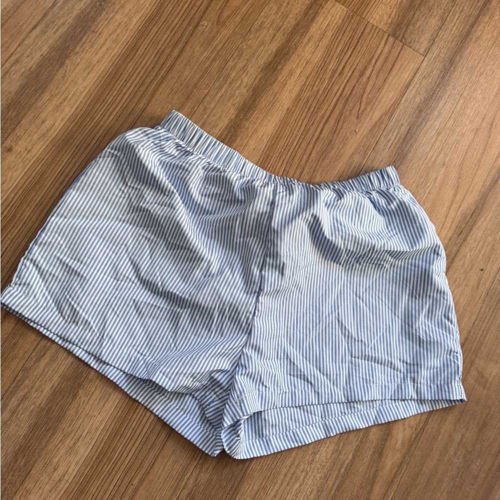 SHEIN Striped Blue Women's Shorts